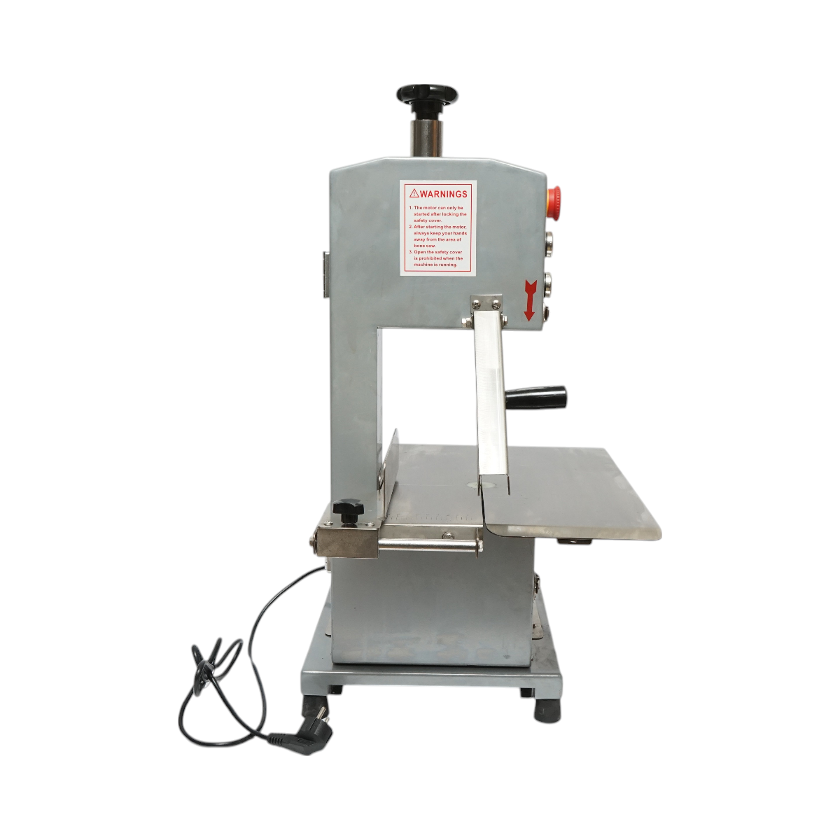 Elektromos hús- és csontszeletelő 850W, 220V, vágási sebesség 9,5 m/s, fűrészlap 1200mm