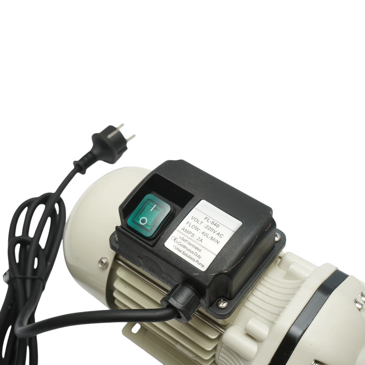 Karbamid oldatszállító szivattyú 220V/330W, áramlási sebesség 40L/min tömlővel és fúvókával IP55 Breckner Germany