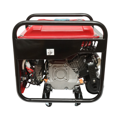 Hegesztőgép 160A elektromos generátorral 5KW/220V, 13 LE benzinmotorral, kézi indítással Breckner Germany