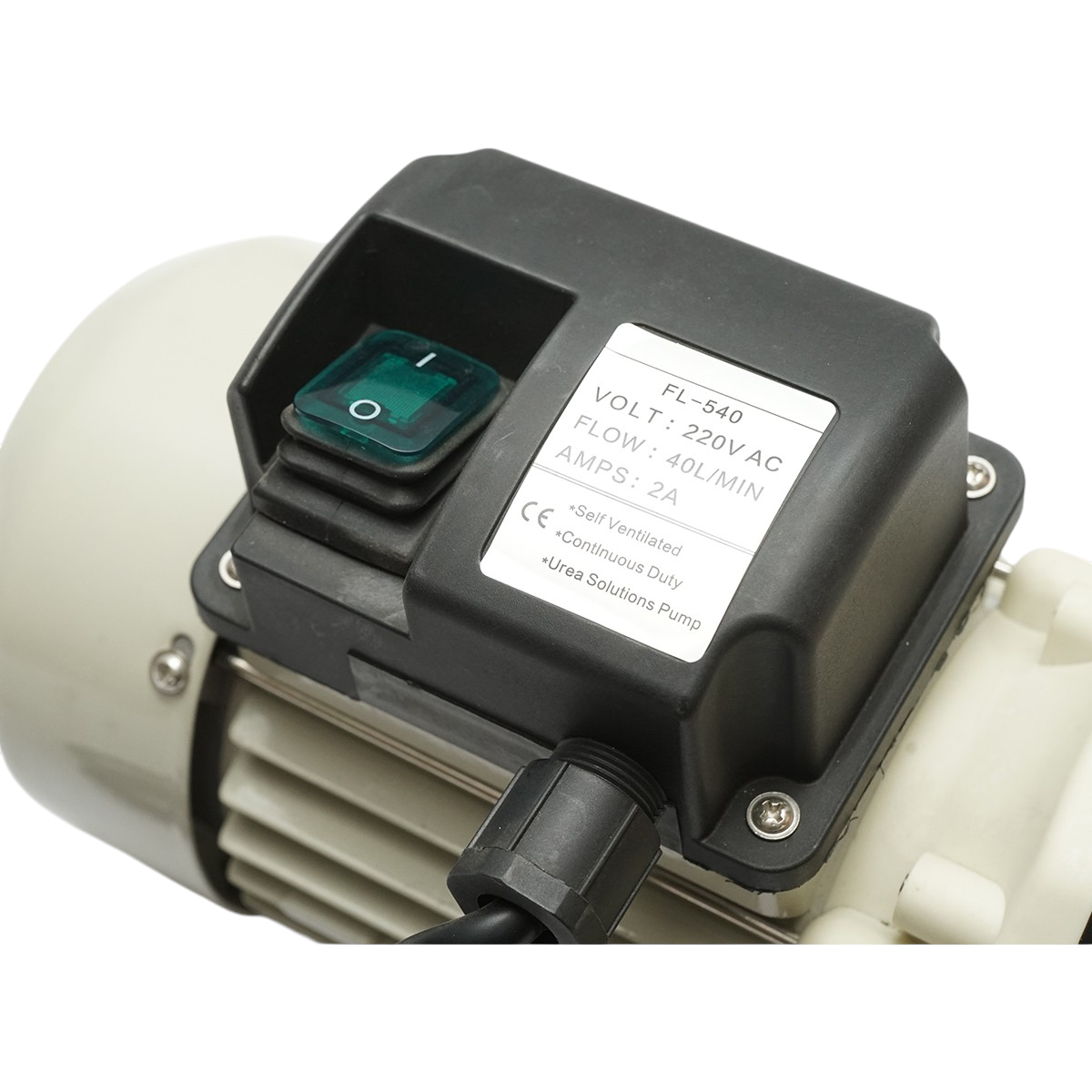 Ureavíz átviteli szivattyú 220V, 400W, 40L/min teljesítmény, 2800rpm fordulatszám IP55 Breckner Germany