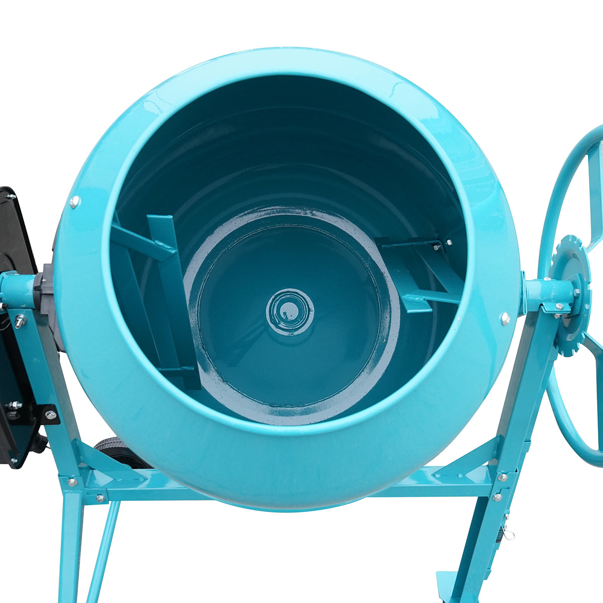 Betonkeverő 650W, térfogat 160L, öntöttvas fogaskerék és korona 58 kg