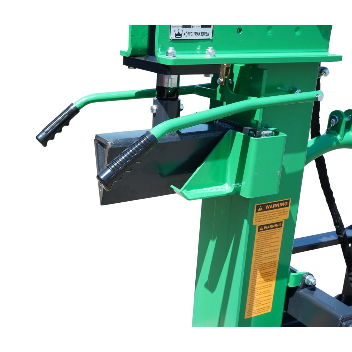 Függőleges/vízszintes hasító 18T, rönk hossz 650mm, 3 pontos CAT I rögzítés, traktor teljesítmény 15-55LE KONIG TRAKTOREN