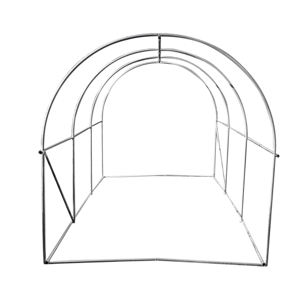 Kerti fóliasátor 300x200x200cm öntözőrendszerrel, zöld PE fólia 140g/mp UV hálóval, 6 ablak, 2 ajtó, horganyzott acélcső 25mm