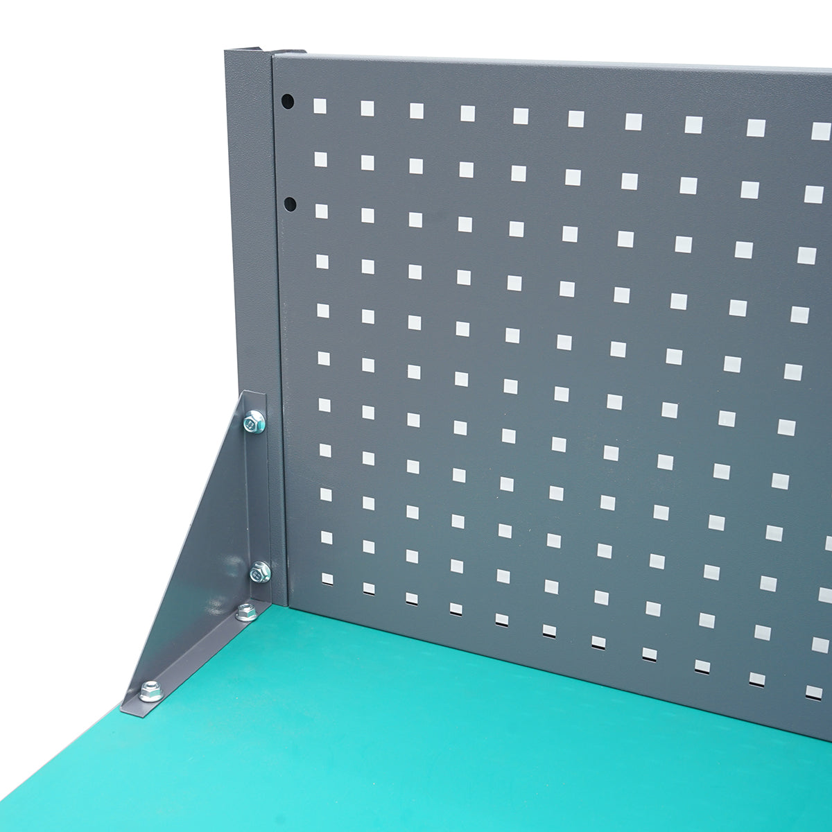 Asztal, műhely munkapad perforált panellel 1800x750x800+450mm