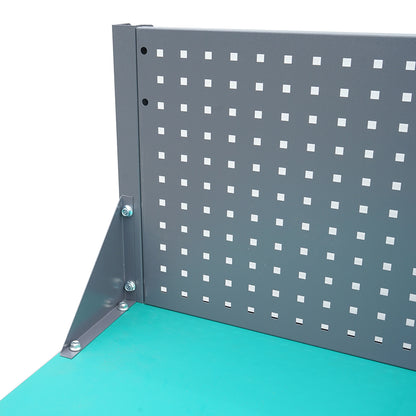 Asztal, műhely munkapad perforált panellel 1800x750x800+450mm