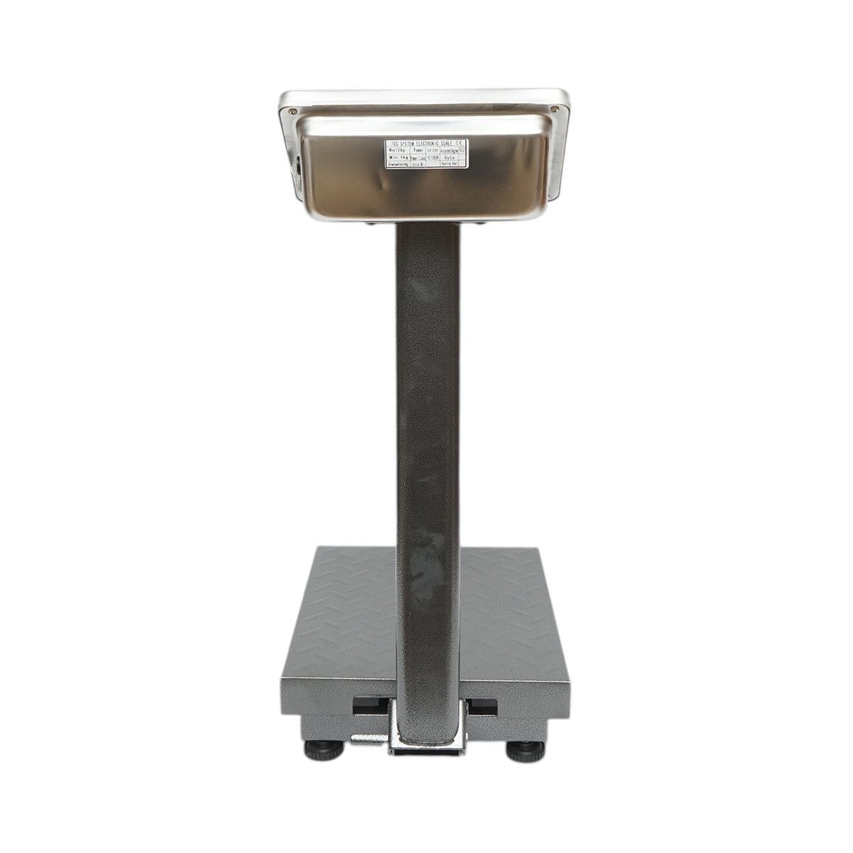 Elektronikus padlómérleg 150kg platformtípus 400x300mm összecsukható karral, LCD kijelző Breckner Germany