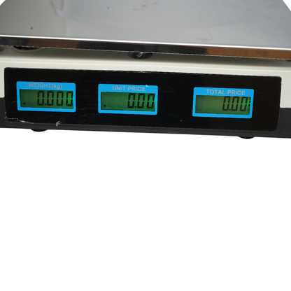 Elektronikus mérleg LCD kijelzővel max 40 kg 4V-os akkumulátorral Breckner Germany