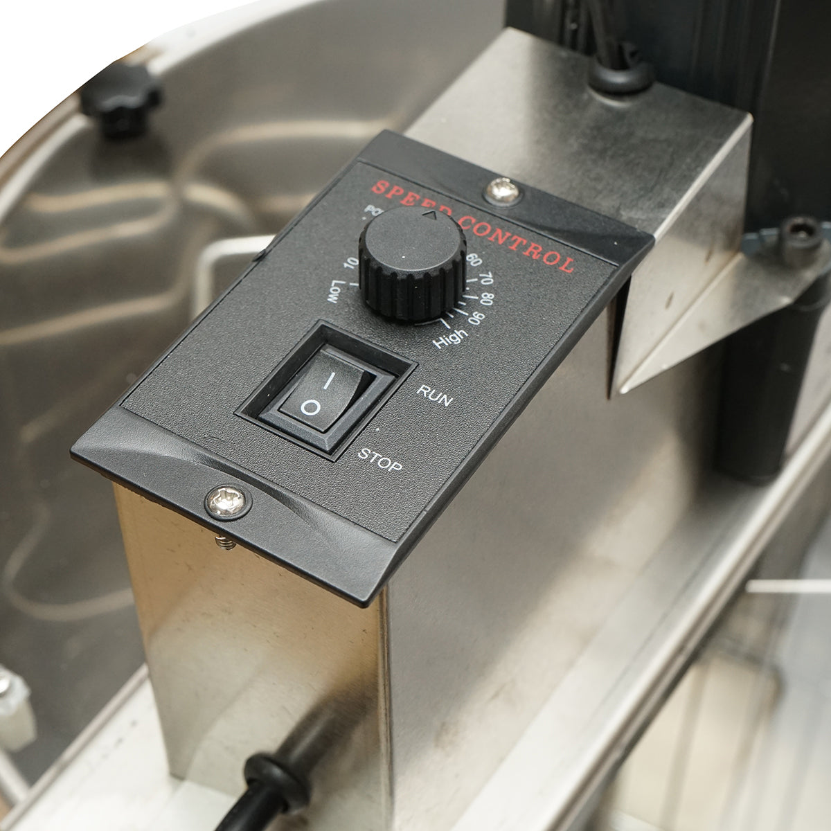 Elektromos méhészeti centrifuga, pörgetőgép 120W 220V, rozsdamentes acél mézkiszedő 3 kerettel