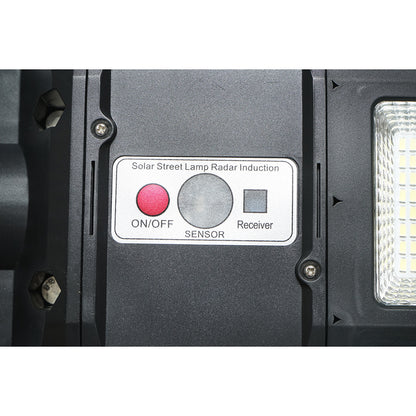 Napelemes LED lámpa 600W 18W-os napelemmel, LiFePO4 akkumulátor 3.2V/15Ah, 6500K, 2090lm, mozgásérzékelő, távirányító IP65 Breckner Germany