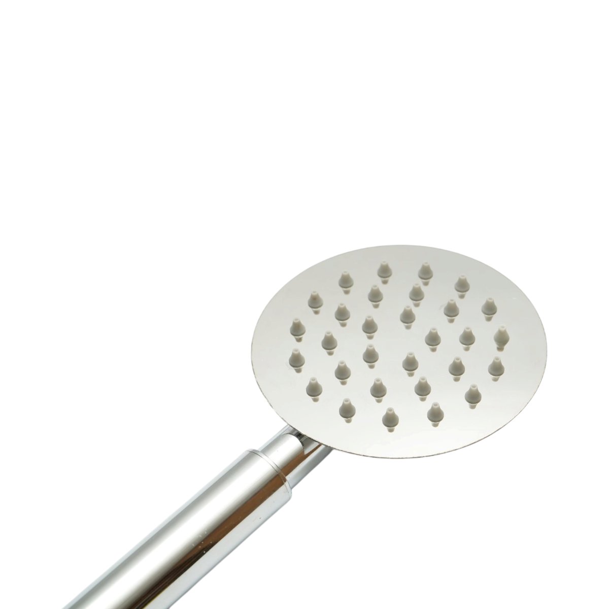 Zuhanyfej szett cinkozott tömlővel 1,5m, 1 funkciós esőzuhany típus, szilikon fúvókák, fényes króm, rozsdamentes acél 100x225mm