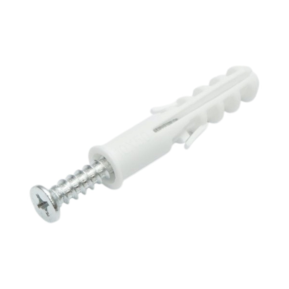 Univerzális műanyag dübel, tipli szett fehér 10x50mm csavarral 6x45mm 50 db/szett