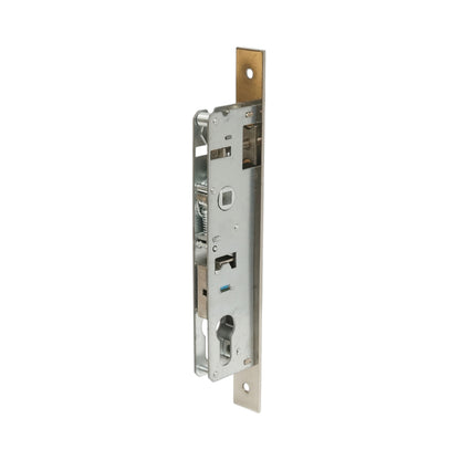 Beépített ajtózár nyelvvel 43x174mm, előlap 23x240mm, szatén nikkel, csavarok mellékelve