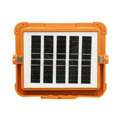 Hordozható LED projektor 200W napelemes panellel 3W, 12000mAh akkumulátor, 6 világítási mód, mágnes, kampó, USB Power Bank Breckner Germany