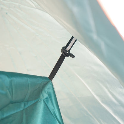 Kemping sátor 2 fő részére, összecsukható, automatikusan felnyitható, vízálló, UV védelemmel és rovarhálóval 210x210x145cm