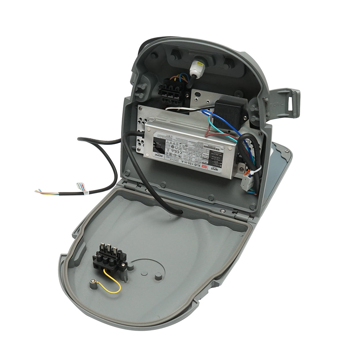 LED-es közvilágítási lámpa 150W, 220V, 6000K, 22500lm, IP66 pólusra szerelhető Breckner Germany