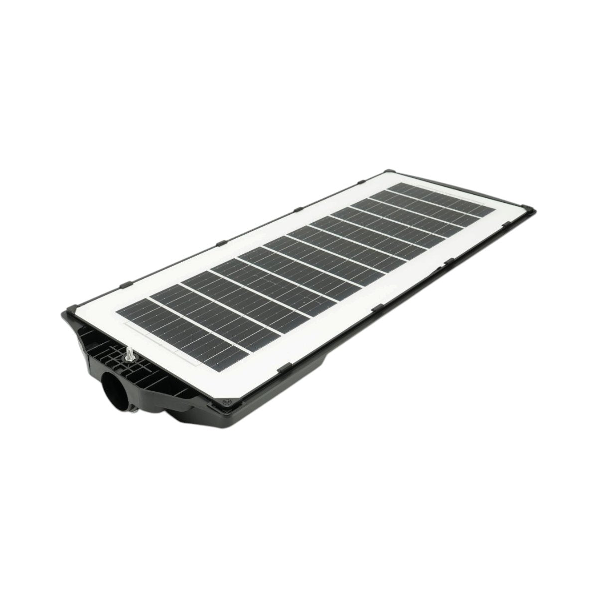 Napelemes LED közvilágítási lámpa 300W 15W napelem panellel, 12000mAh akkumulátor, mozgásérzékelő, távirányító, oszlop rögzítés IP67 Breckner Germany