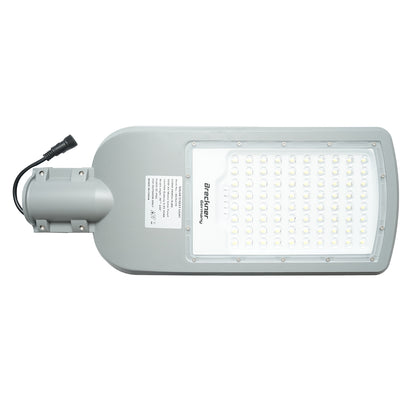 2800LM, 6500K LED utcai lámpa 50W-os napelemmel, 45Ah LiFePO4 akkumulátorral, távirányítóval, IP65 oszlopra szerelhető
