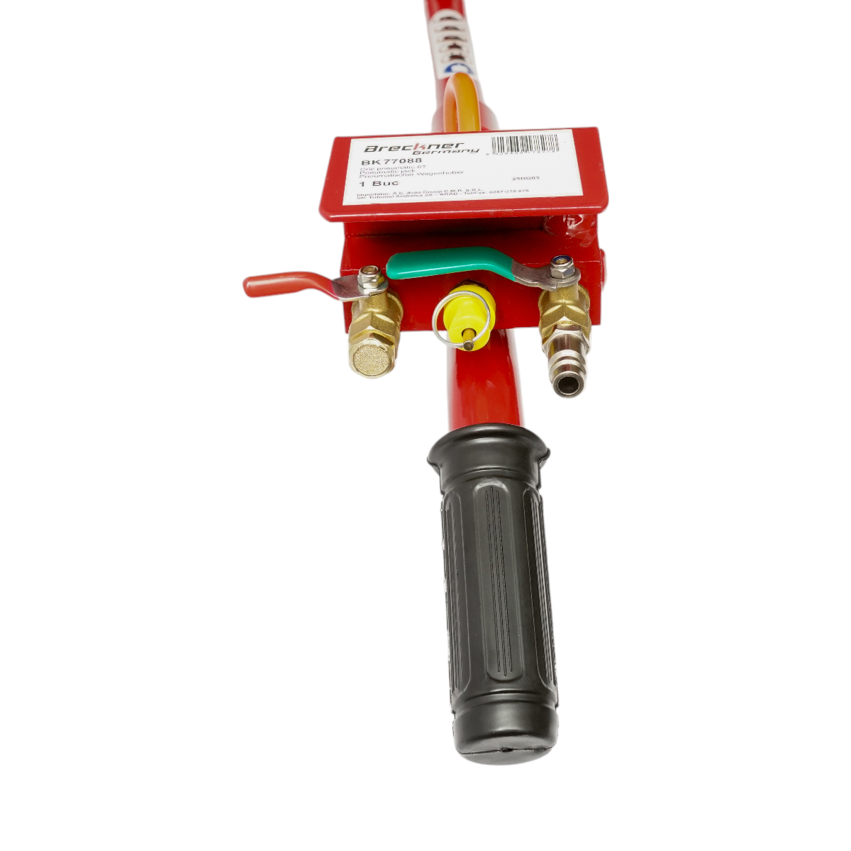 Professzionális pneumatikus emelő 150-400mm légpárnával, üzemi nyomás 8-12 bar, maximális terhelés 6T Breckner Germany