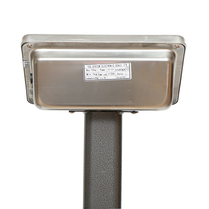 700kg-os elektronikus padlómérleg platformtípus 600x450mm összecsukható karral, LCD kijelző