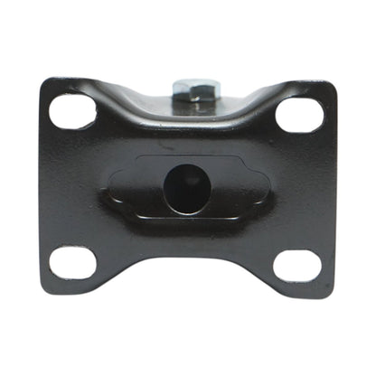 Rögzített kerék 42x21mm fék nélkül, fekete PVC, acél lemez 60x43mm 30kg