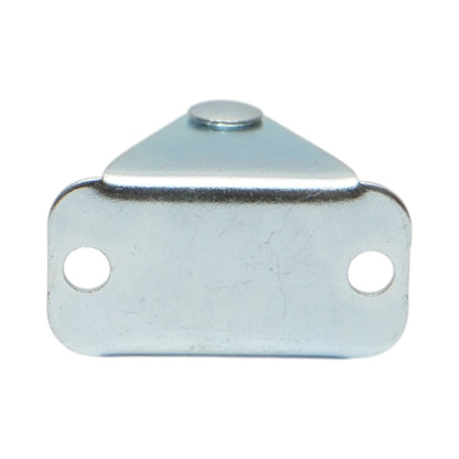 Rögzített kerék 25x14mm fék nélkül, fehér polipropilén, acél lemez 37x19mm 10kg