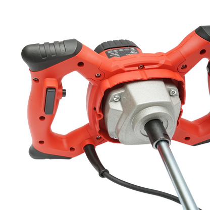Elektromos keverőgép 1400W, 220V, 6 sebességfokozat 0-800rpm, 120mm lapát, M14 ragasztóhoz, festékhez, habarcshoz THOR