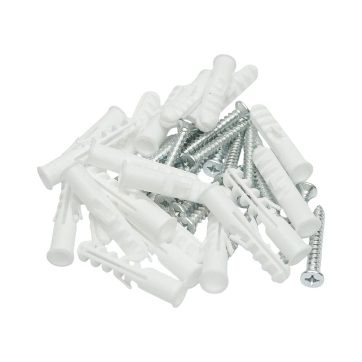 Univerzális műanyag dübel, tipli szett fehér 10x50mm csavarral 6x45mm 50 db/szett