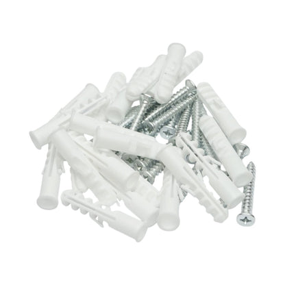 Univerzális műanyag dübel, tipli szett fehér 10x50mm csavarral 6x45mm 50 db/szett