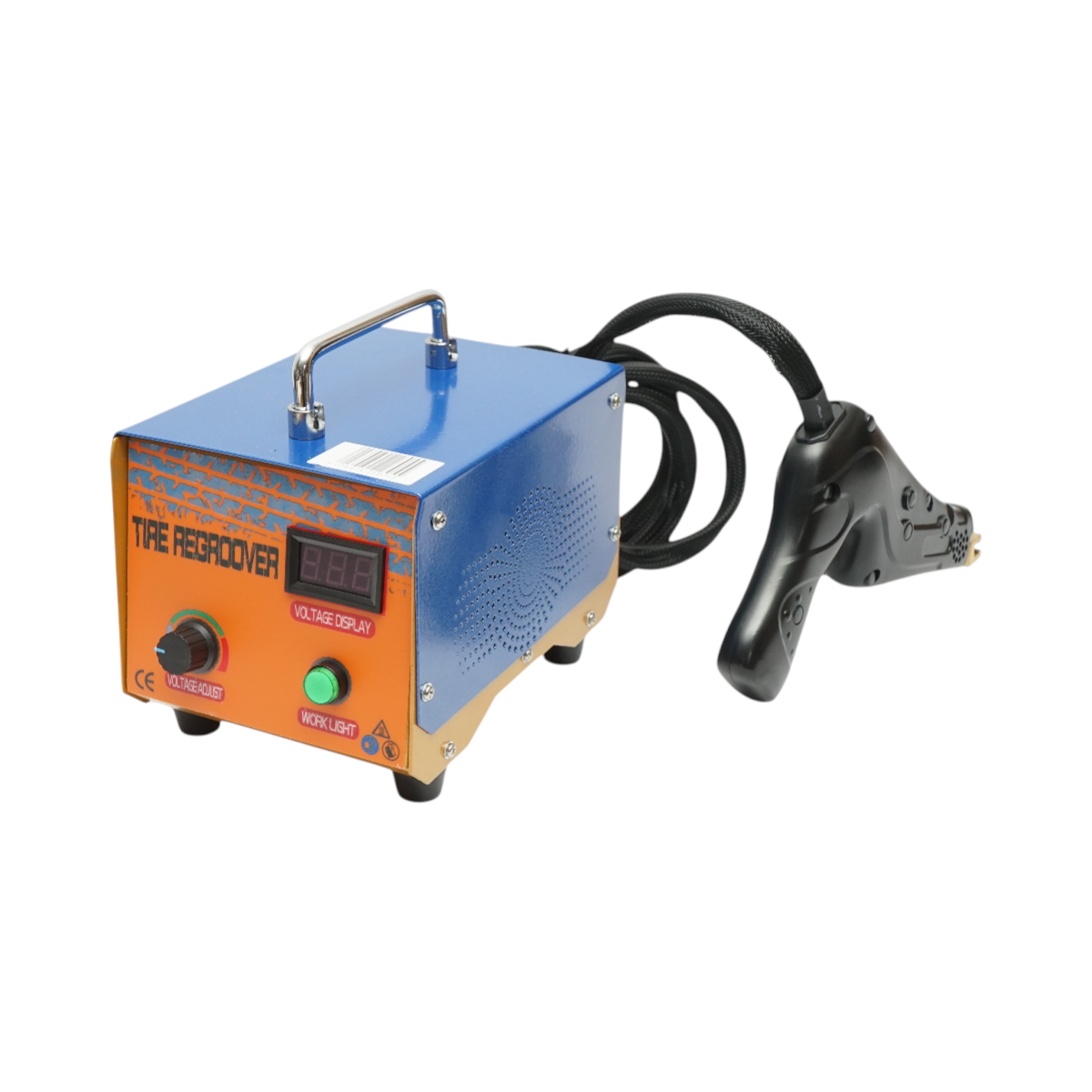 Hordozható gumiabroncs-újravágó gép 1000W, 220V digitális kijelzővel, feszültségszabályozással, 20 db U és V típusú pengével