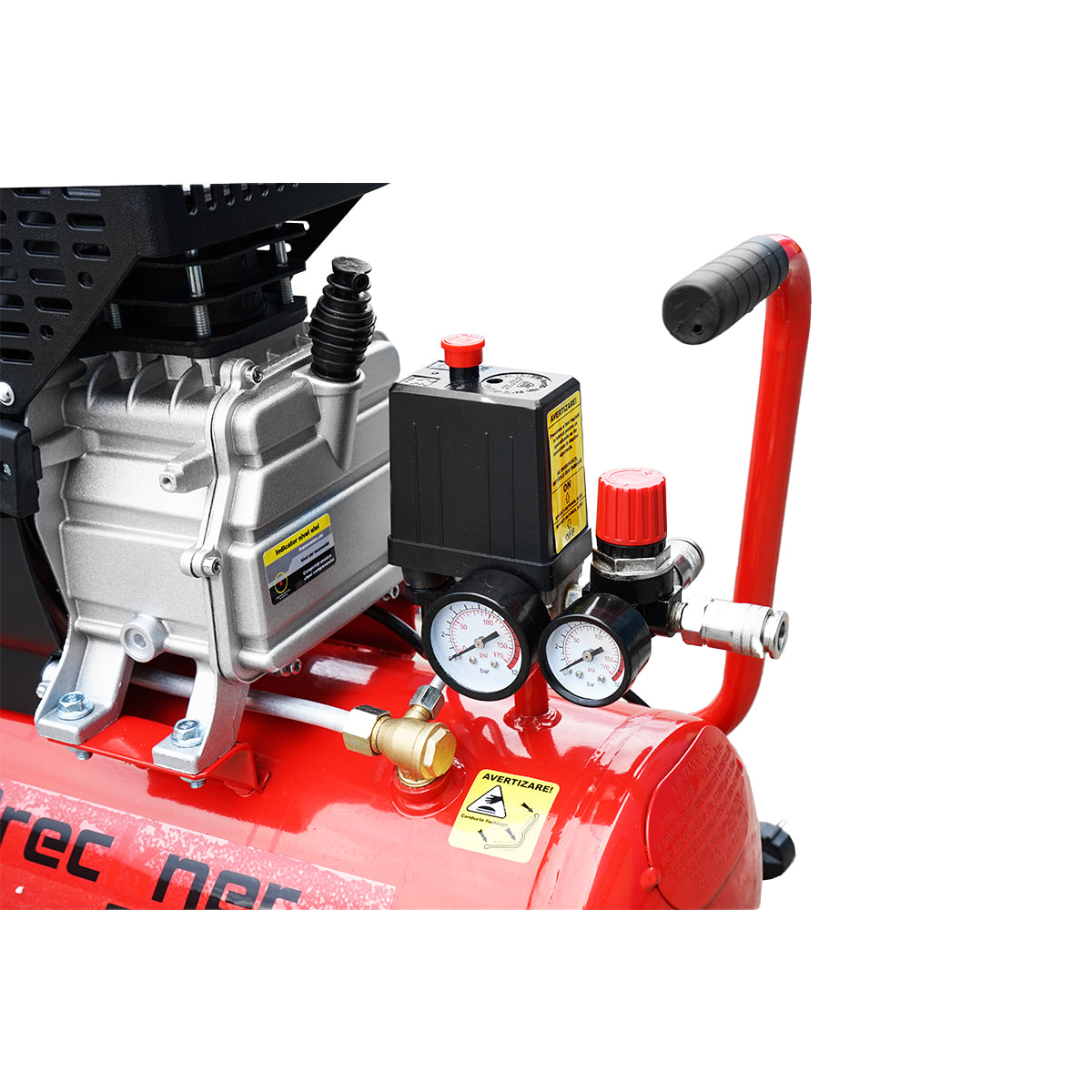 Kompresszor 24L légkompresszor teljesítmény 1.5kW/2CP maximális nyomás 8 Bar, szívólevegő térfogat 184L Breckner Germany
