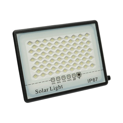 LED reflektor 100W, 6500K napelemes panellel 12W, LiFePO4 8000mAh akkumulátor és távirányító IP67 Breckner Germany