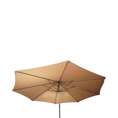 Kerek kertombrella krém 3m, állítható oldalkar hajtókarral, fém szerkezet Breckner Germany
