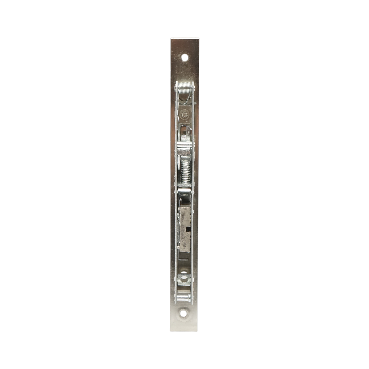 Beépített ajtózár nyelvvel 38x174mm, előlap 23x240mm, szatén nikkel, csavarok mellékelve