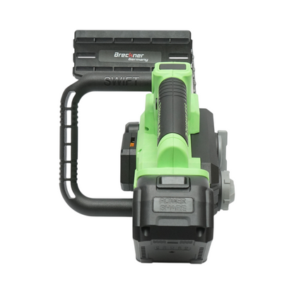 Professzionális elektromos láncfűrész 2 darab 20V, 4Ah Li-ion akkumulátorral, brushless motor, LED digitális kijelző, 12 inch (300mm) lánc Breckner Germany