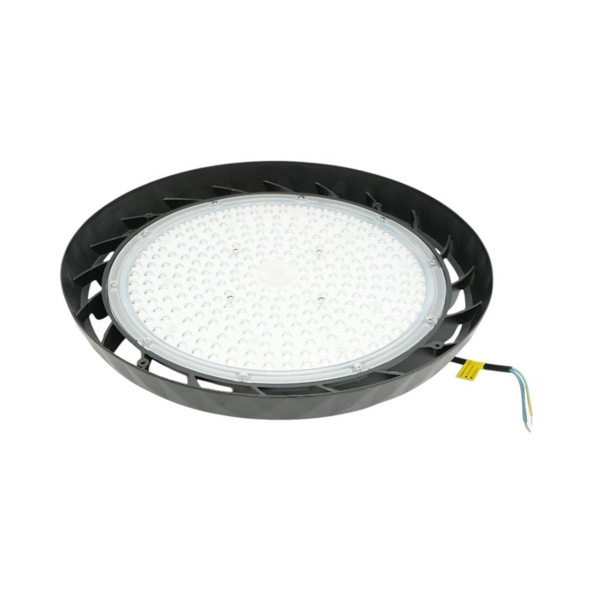 Ipari LED UFO High-Bay lámpa 200W, 100-265V, 6500K, 40000lm csarnokokhoz, raktárakhoz 375x50mm IP65 Breckner Germany