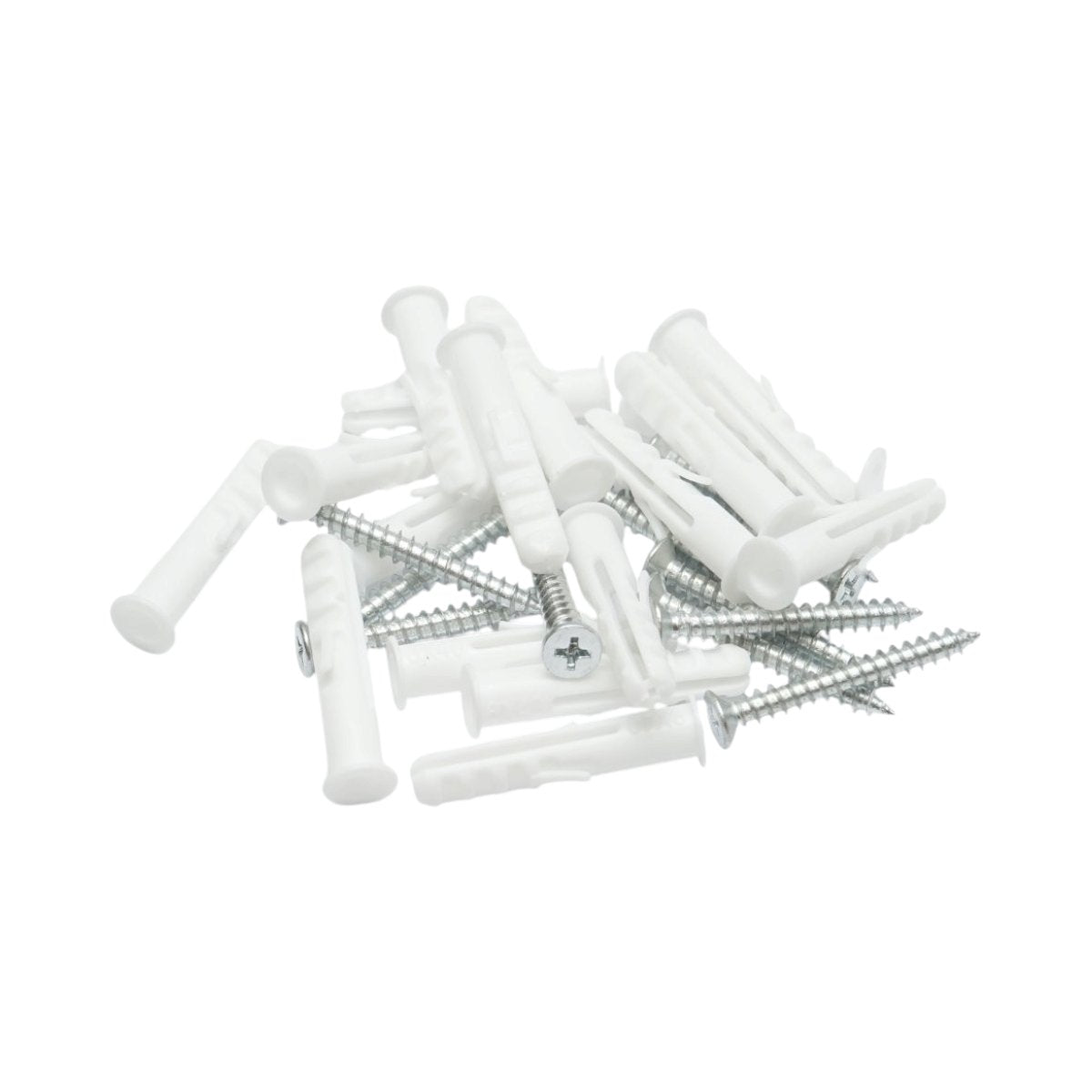 Univerzális műanyag dübel, tipli szett fehér 8x40mm csavarral 5x40mm 50 db/szett