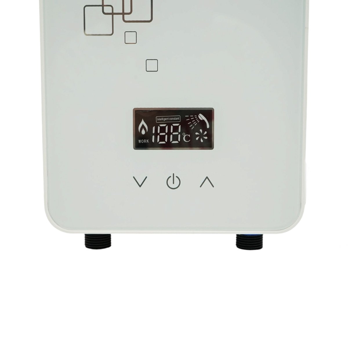 Elektromos azonnali meleg vizes bojler zuhanyzóval, átfolyós melegítő 220V, 5500W, digitális kijelző 30-55°C IPX4