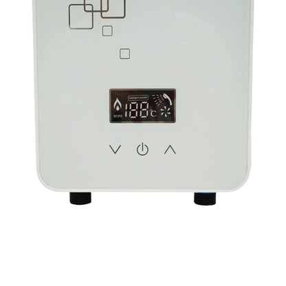Elektromos azonnali meleg vizes bojler zuhanyzóval, átfolyós melegítő 220V, 5500W, digitális kijelző 30-55°C IPX4
