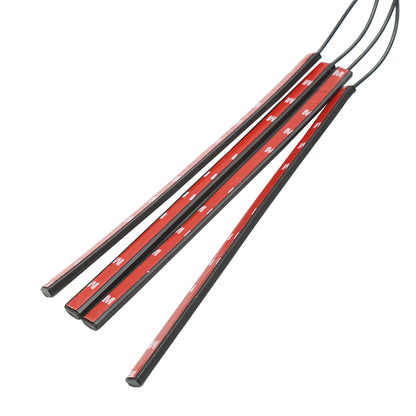 LED szalag autós környezeti fények 12V, 9W távirányítóval, zenei vezérléssel 4x26.7cm RGB Breckner Germany