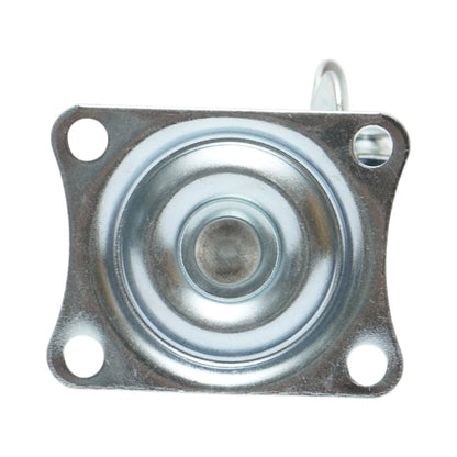 Forgó kerék 50x22mm fékezéssel, fehér polipropilén, acél lemez 58x47mm 30kg