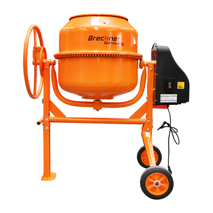 Betonkeverő 550 W, 140 l tál térfogat, öntöttvas fogaskerék és korona, 48 kg Breckner Germany