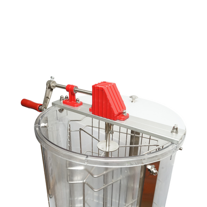 Kézi méhészeti centrifuga, pörgetőgép, átlátszó mézkiemelő 3 kerettel