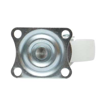 Forgó kerék 73x25mm fék nélkül, fehér polipropilén, acél lemez 70x58mm 45kg