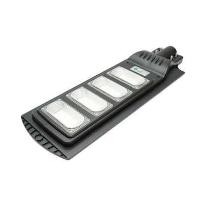 Napelemes LED közvilágítási lámpa 300W 18W-os napelem panellel, 16000mAh akkumulátor, mozgásérzékelő, távirányító, oszlopra szerelhető IP65 Breckner Germany