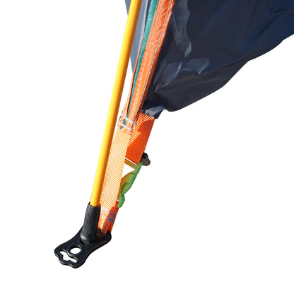 Kemping sátor 2 fő részére, összecsukható, automatikusan felnyitható, vízálló, UV védelemmel és rovarhálóval 210x210x145cm