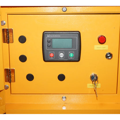 Háromfázisú hangszigetelt elektromos generátor 27.5KVA, 230/400V, Ricardo 30kW ZH4100D dízelmotorral és beépített ATS Breckner Germany