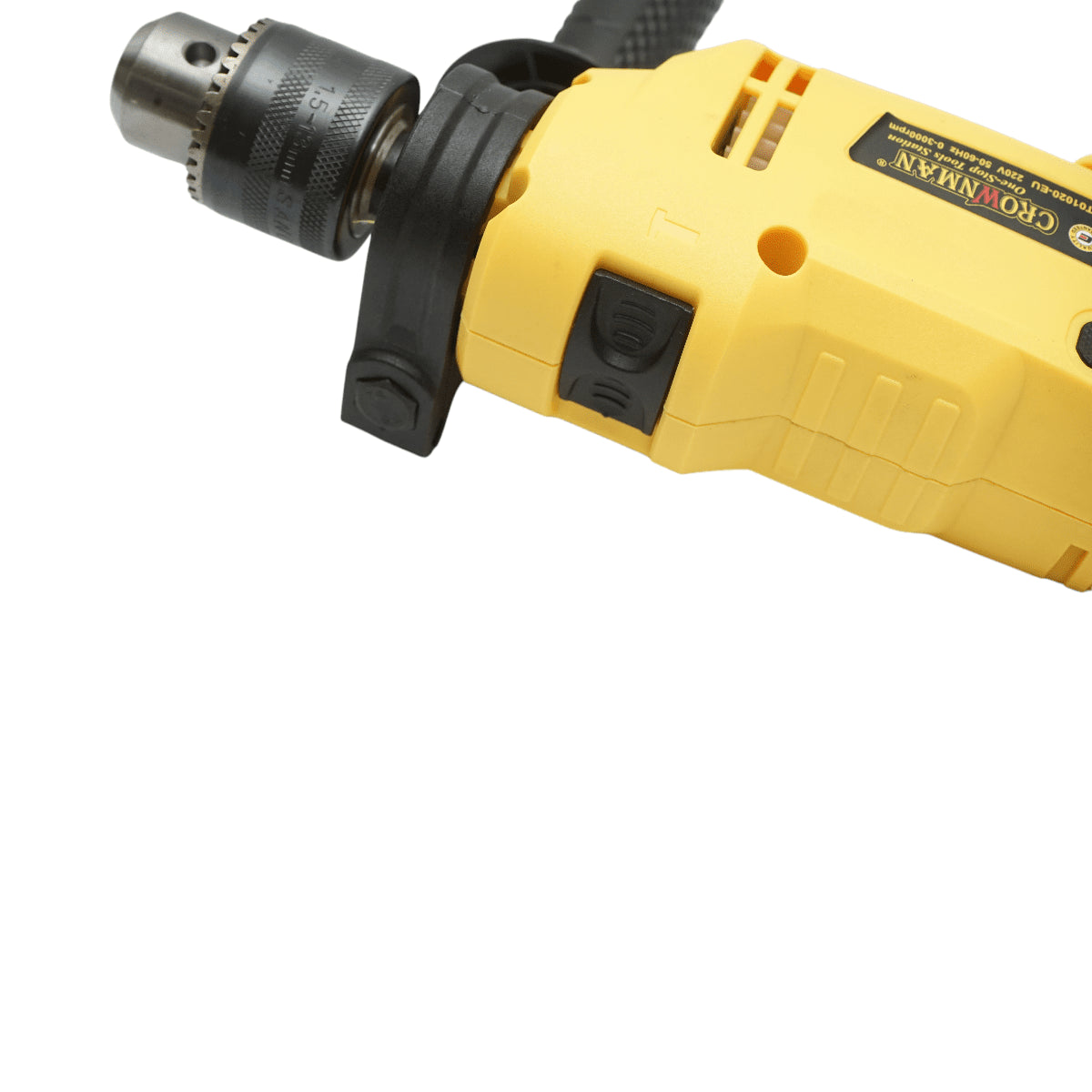 750 W-os ütvefúró, 220 V, 13 mm-es tokmány, 3000 fordulat/perc sebesség Crownman