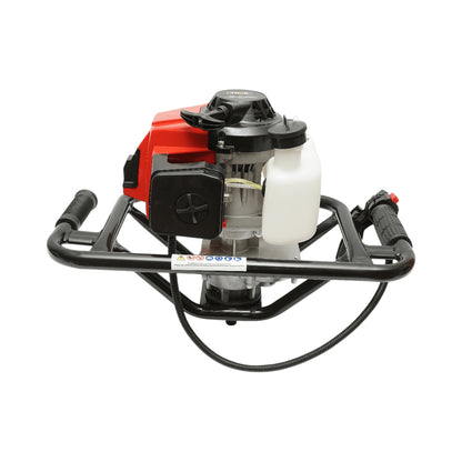 2-ütemű benzinmotoros földfúró 2,8 LE, 52 cm3, 3 fúróval 100 mm, 150 mm, 200 mm THOR