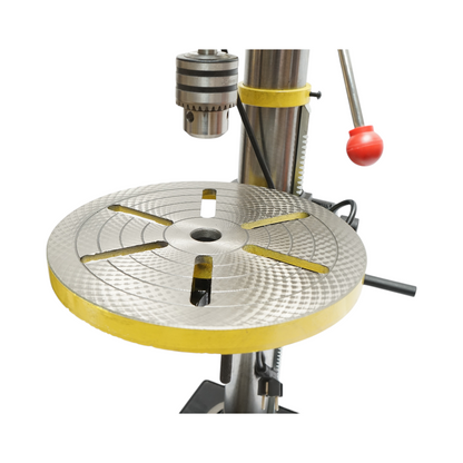 Oszlopos fúrógép 450W, 220V, 5 sebesség, 16 sebesség 180-2770 RPM, 16mm tokmány Crownman