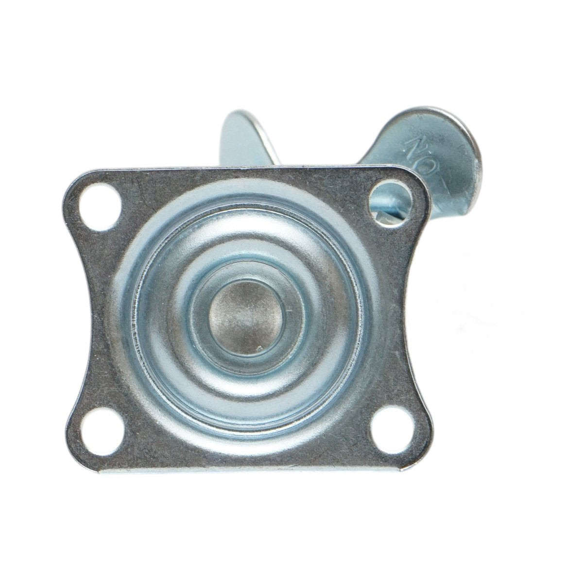 Forgó kerék 40x17mm fékezéssel, fehér polipropilén, acél lemez 45x38mm 20kg